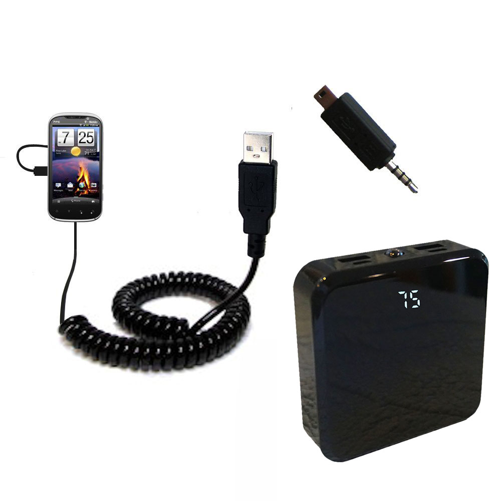Rechargeable Pack Charger compatible with the HTC Amaze 4G