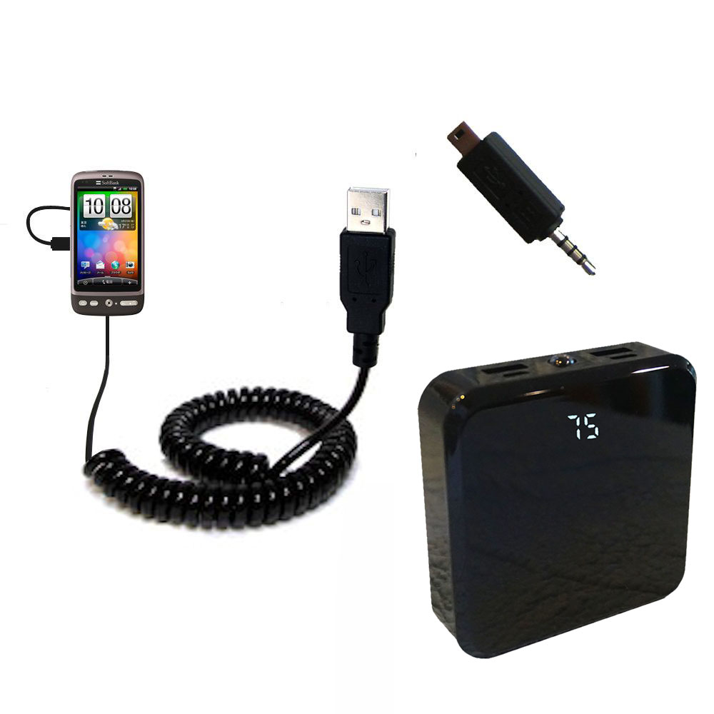 Rechargeable Pack Charger compatible with the HTC Desire 2