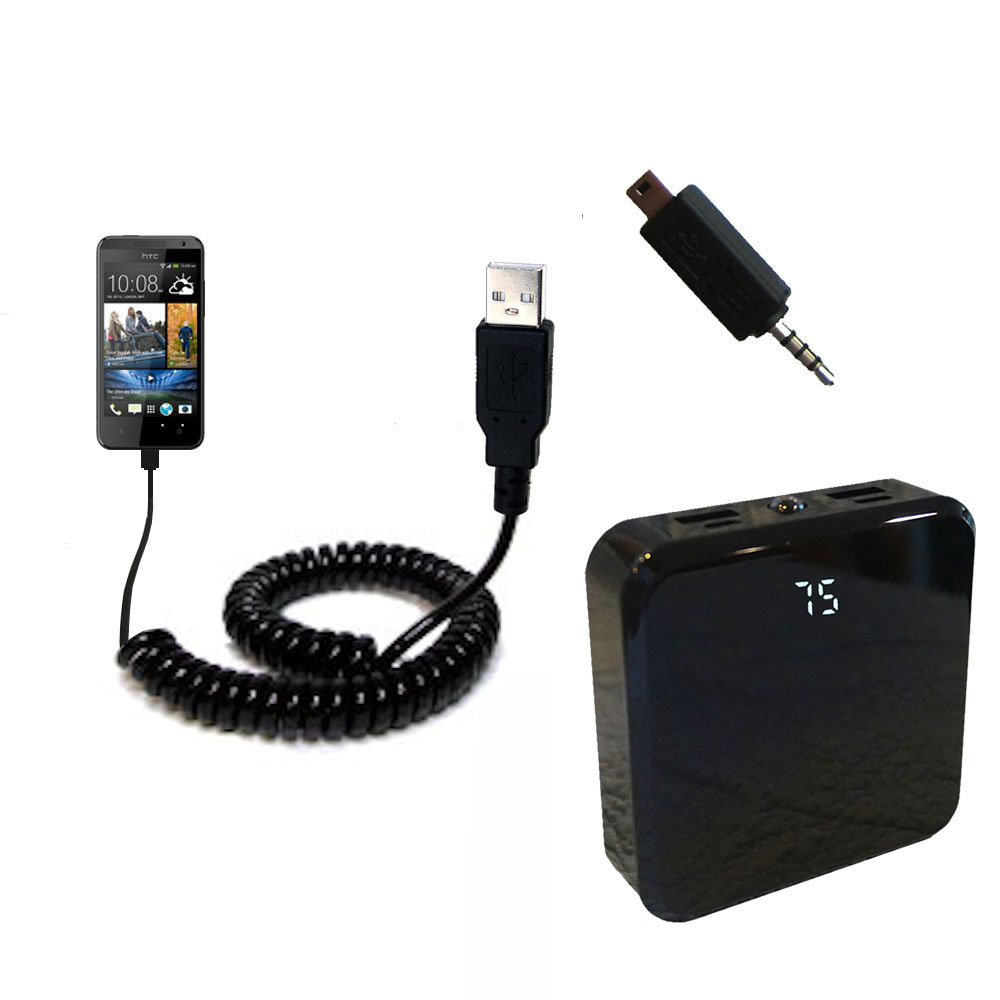 Rechargeable Pack Charger compatible with the HTC Desire 300
