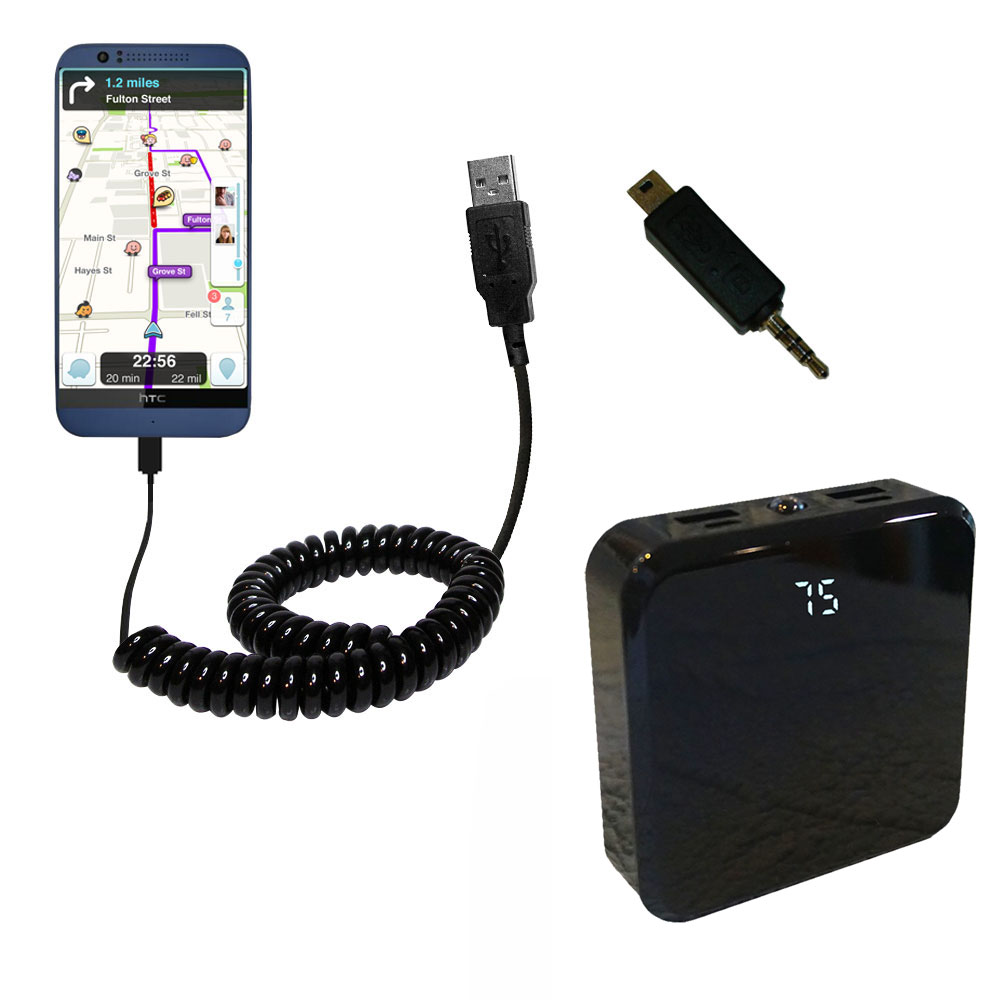Rechargeable Pack Charger compatible with the HTC Desire 510
