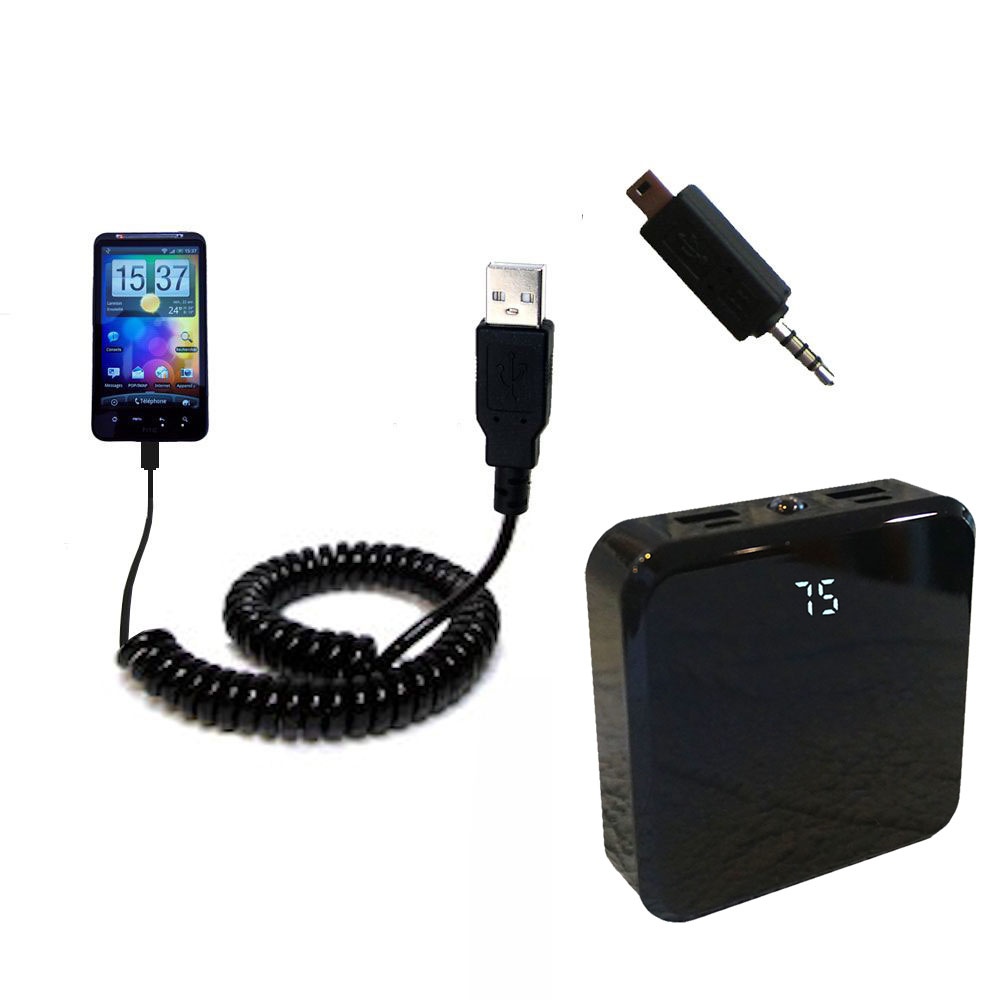 Rechargeable Pack Charger compatible with the HTC Desire HD
