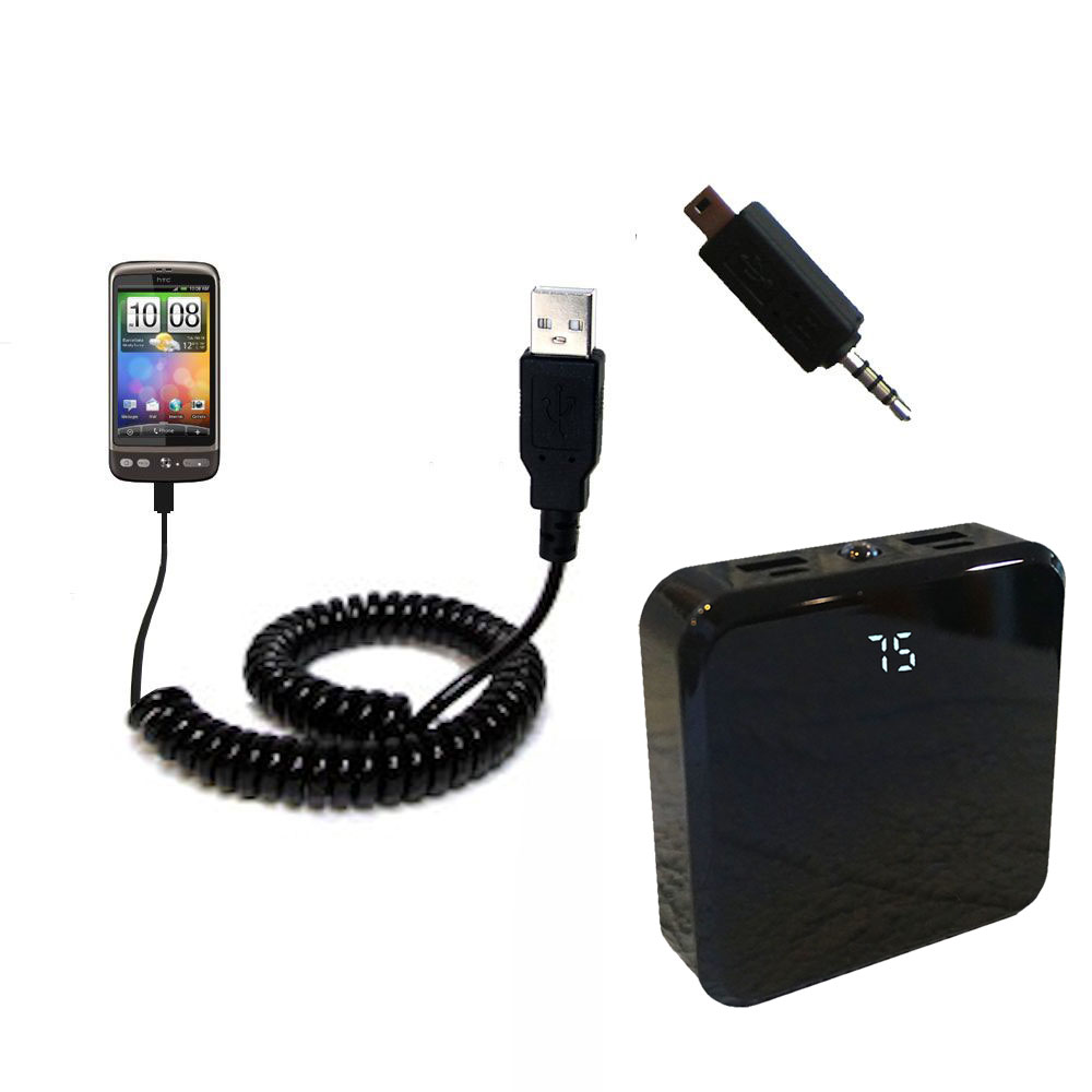 Rechargeable Pack Charger compatible with the HTC Desire