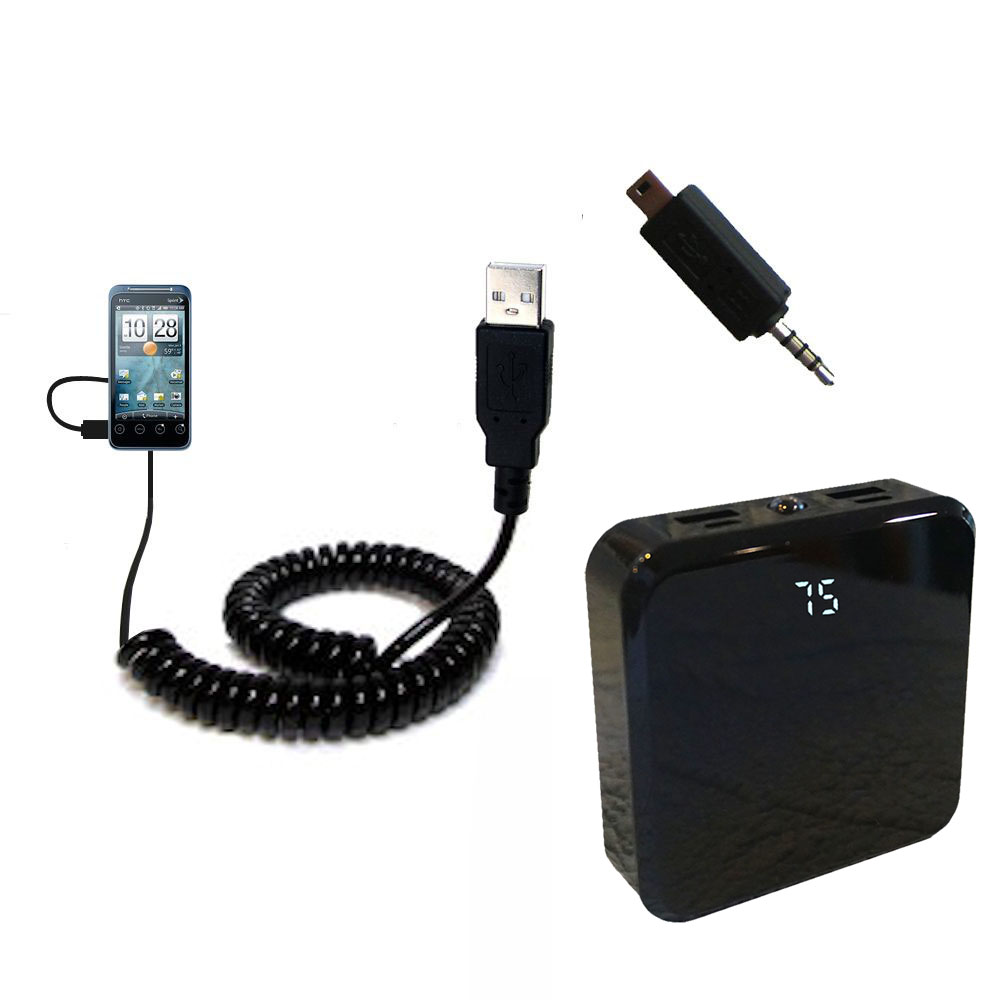 Rechargeable Pack Charger compatible with the HTC Evo Shift 4G