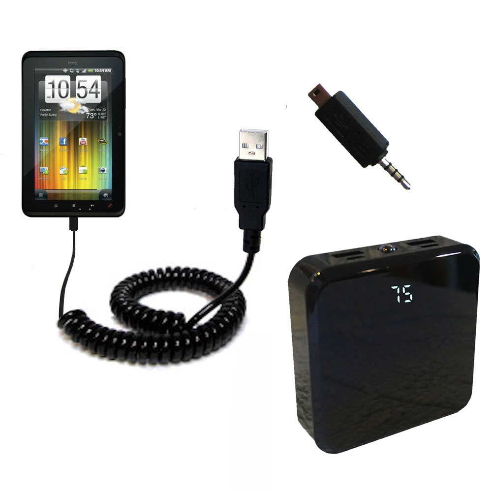 Rechargeable Pack Charger compatible with the HTC EVO View 4G