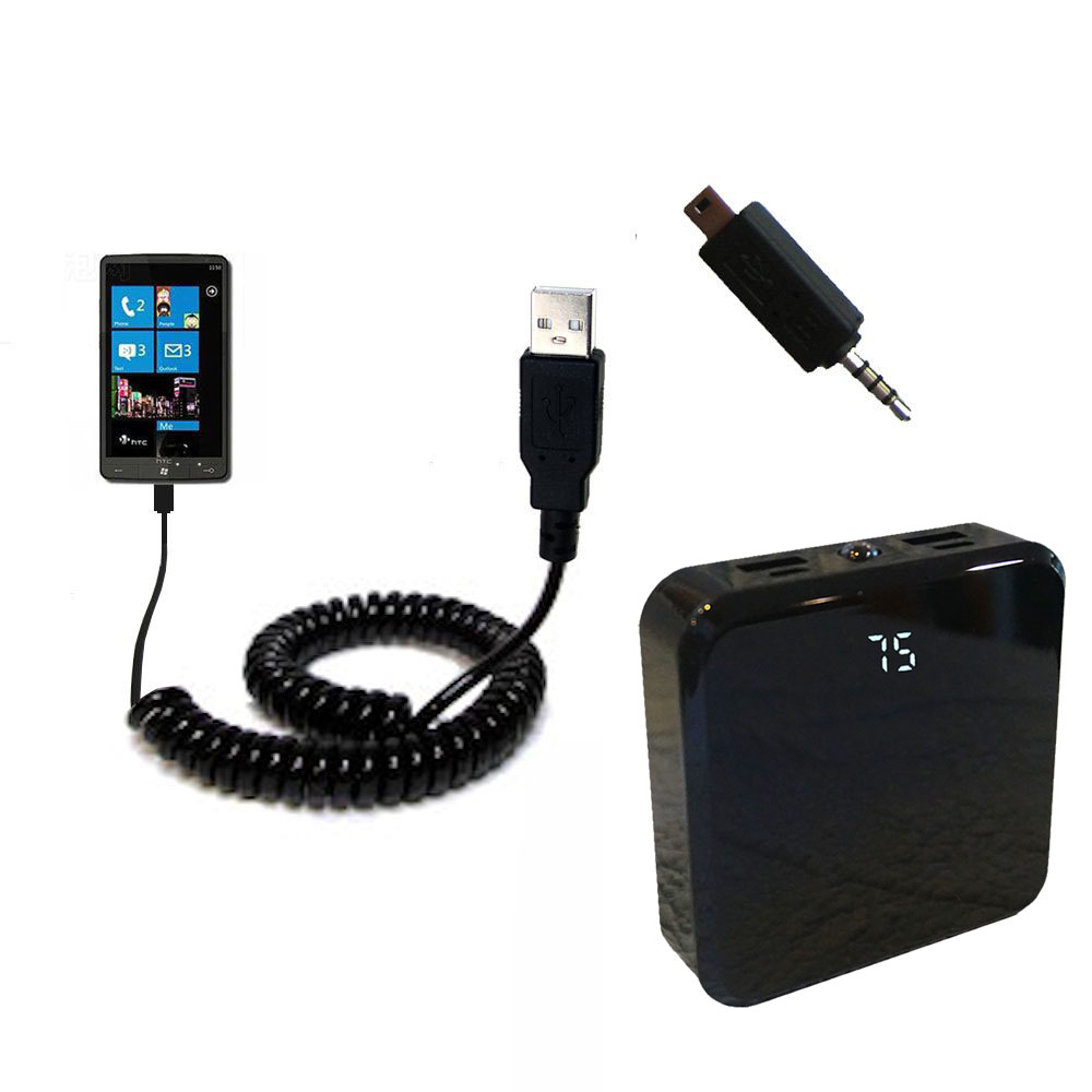Rechargeable Pack Charger compatible with the HTC HD3