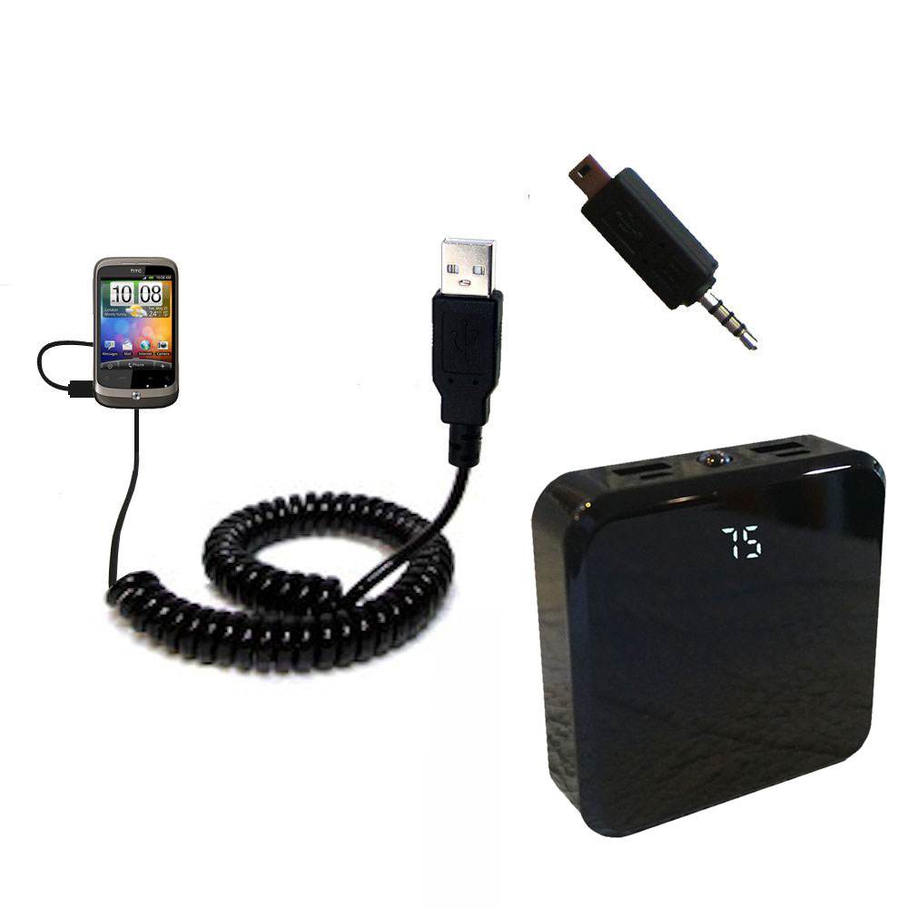 Rechargeable Pack Charger compatible with the HTC Wildfire