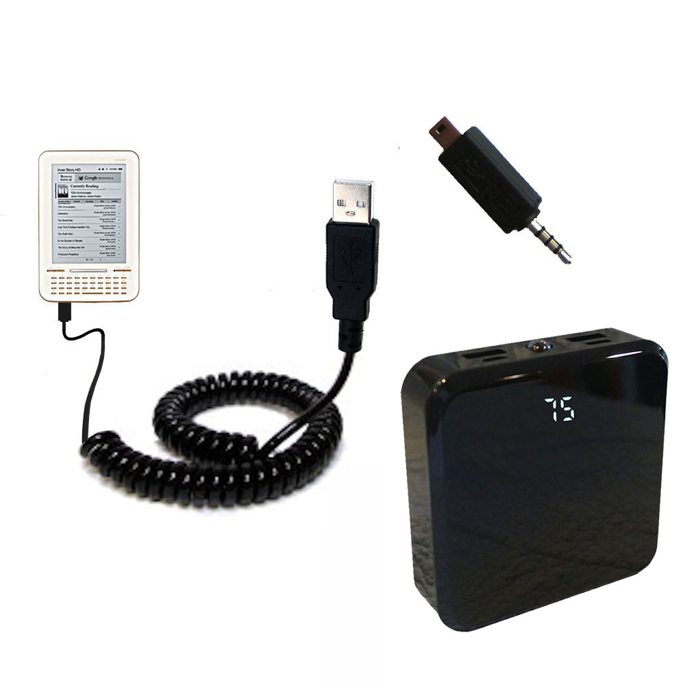 Gomadic High Capacity Rechargeable External Battery Pack suitable for the iRiver Story
