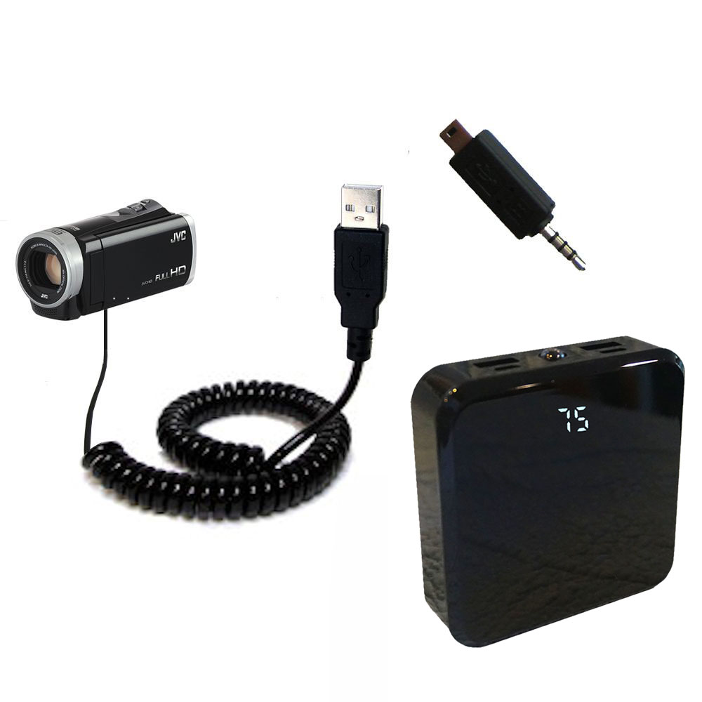 Rechargeable Pack Charger compatible with the JVC Everio AC-V11u Camcorder