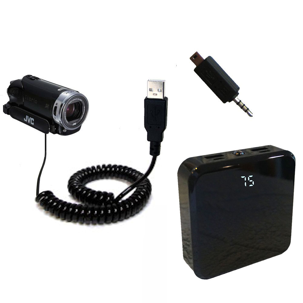 Rechargeable Pack Charger compatible with the JVC Everio GZ-EX215 / GZ-EX250BUS