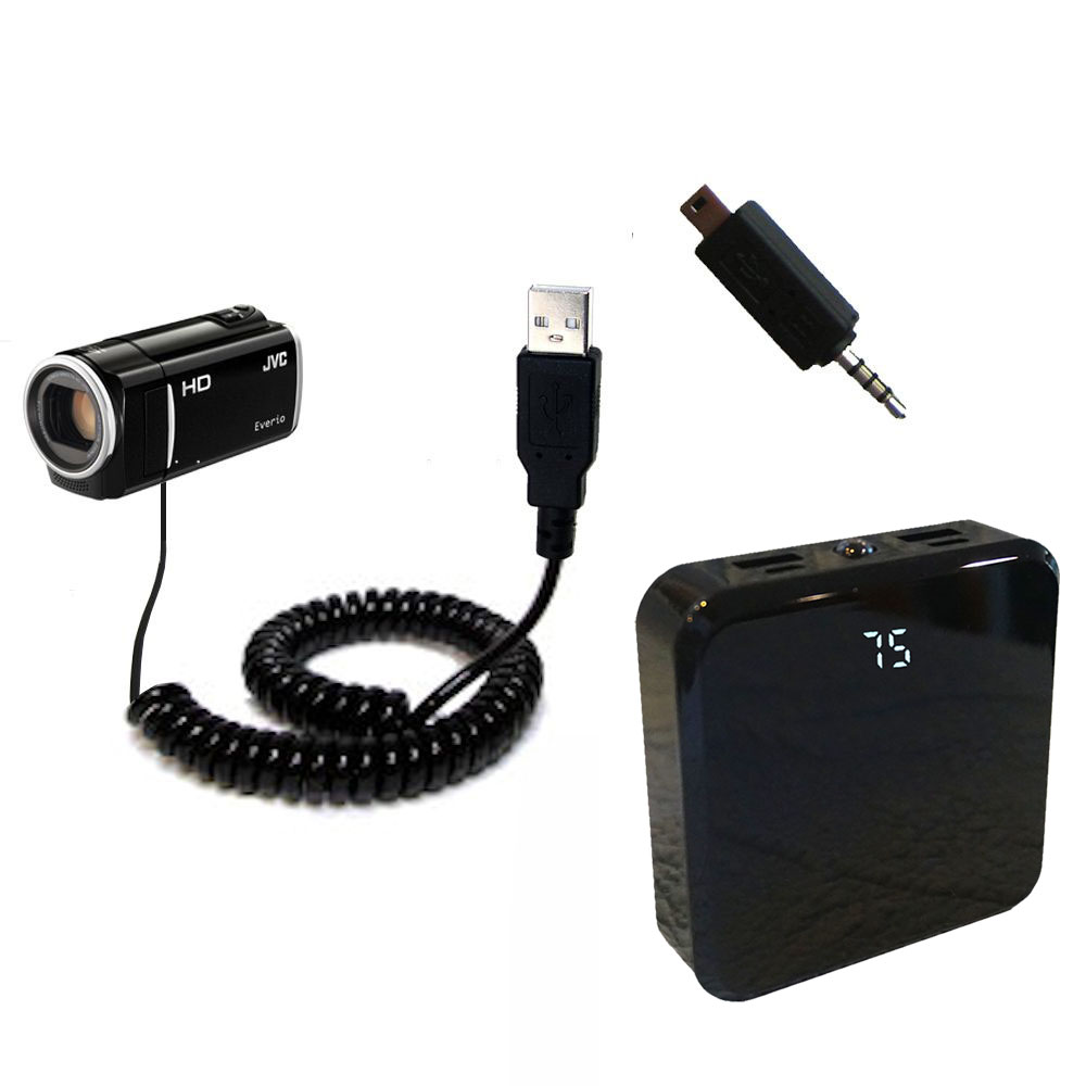 Rechargeable Pack Charger compatible with the JVC Everio GZ-HM30 / GZ-HM40