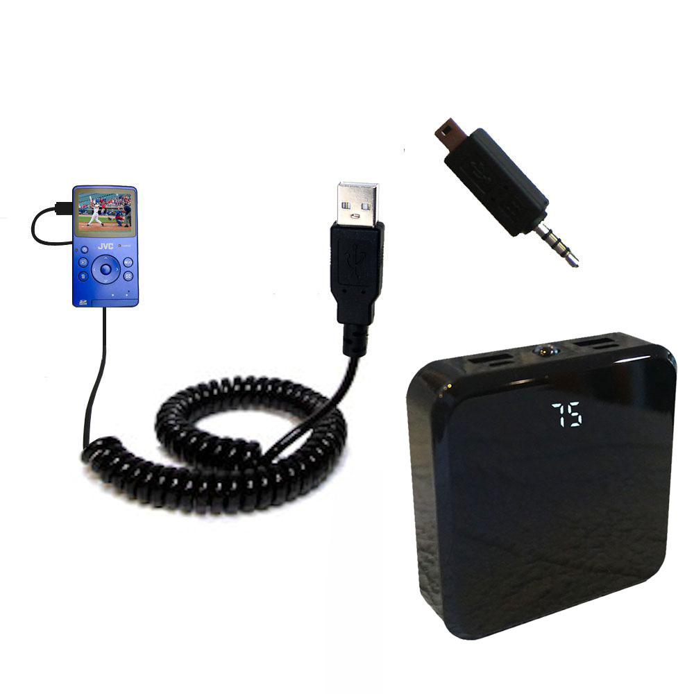Rechargeable Pack Charger compatible with the JVC Picsio GC-FM1 Pocket  Video Camera