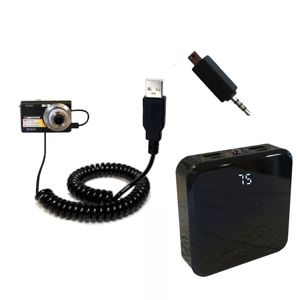 Rechargeable Pack Charger compatible with the Kodak M1063 M1073 IS M1093 IS
