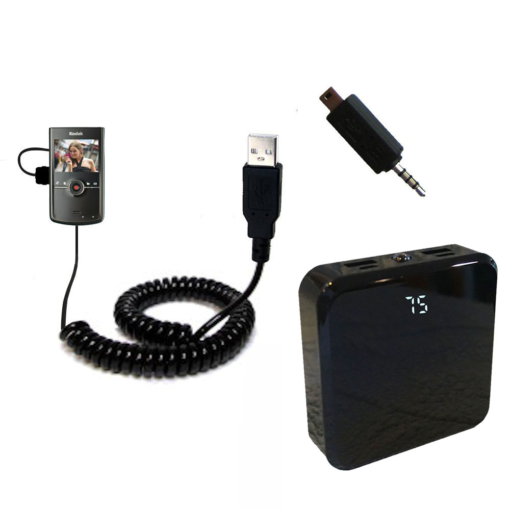 Rechargeable Pack Charger compatible with the Kodak Zi8 Pocket Video Camera