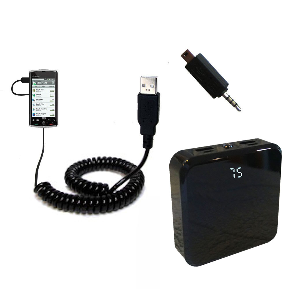 Rechargeable Pack Charger compatible with the Kyocera Zio M6000