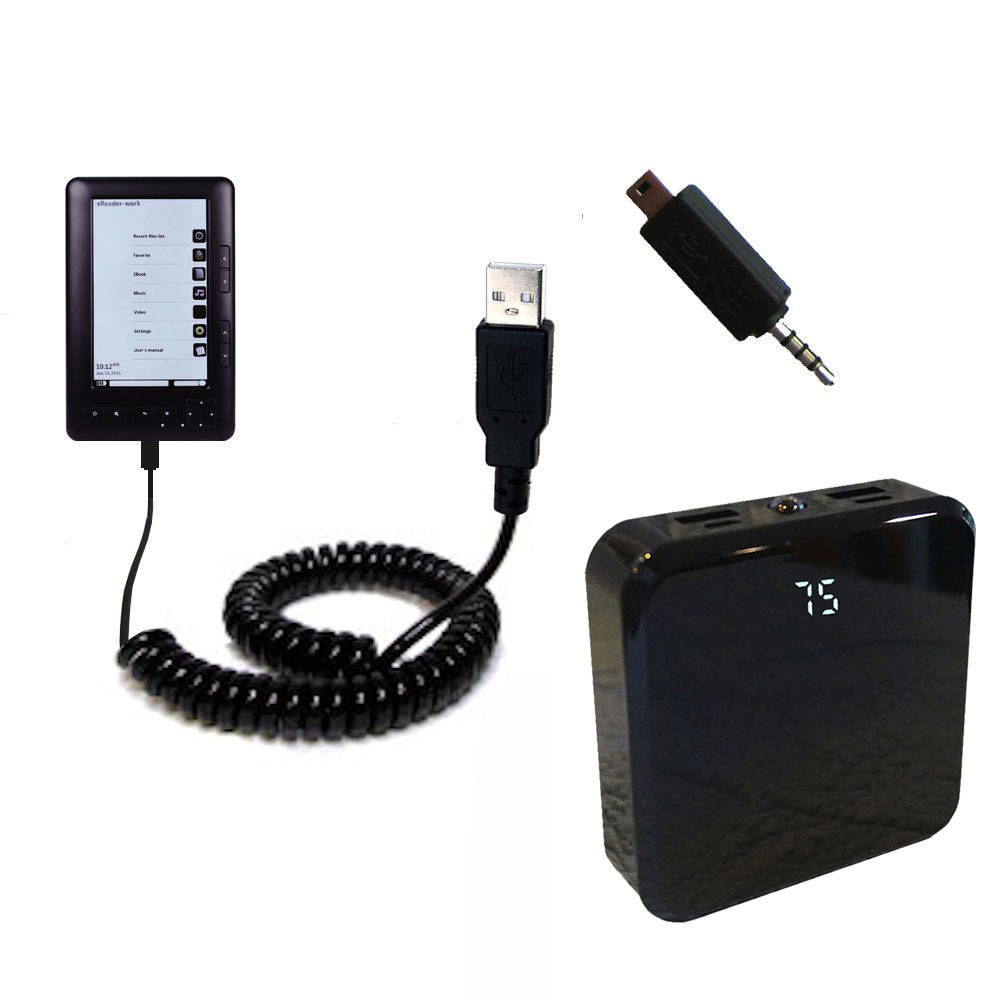 Rechargeable Pack Charger compatible with the Laser eBook 5 EB101