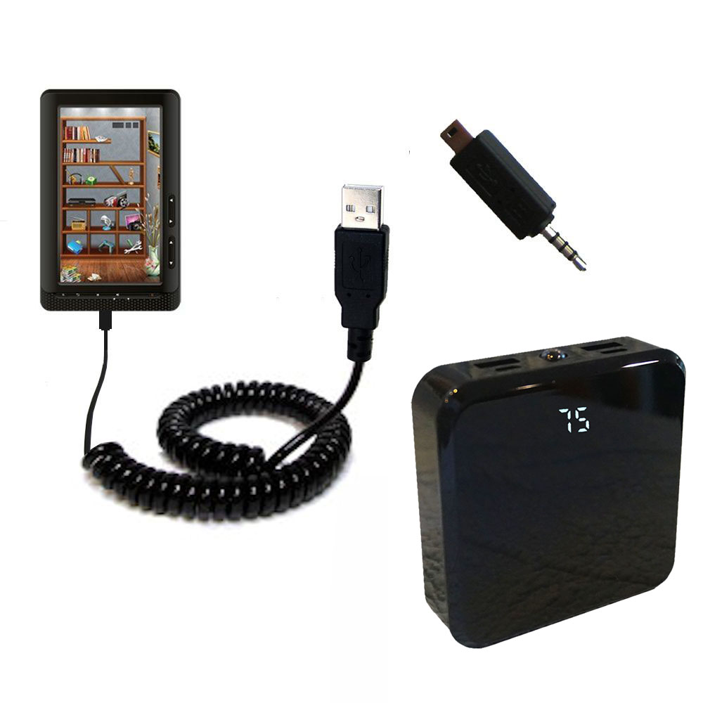 Rechargeable Pack Charger compatible with the Laser eBook Media 7 EB850