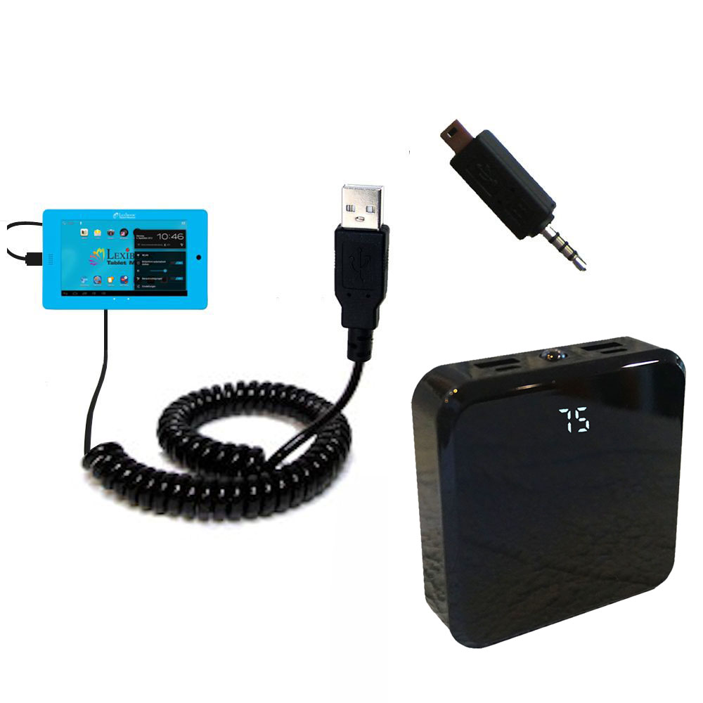Rechargeable Pack Charger compatible with the Lexibook Tablet Master MFC155EN