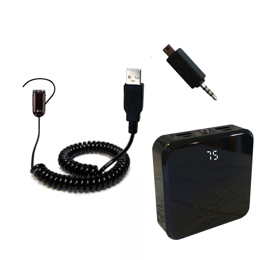 Rechargeable Pack Charger compatible with the LG Bluetooth Headset HBM-730