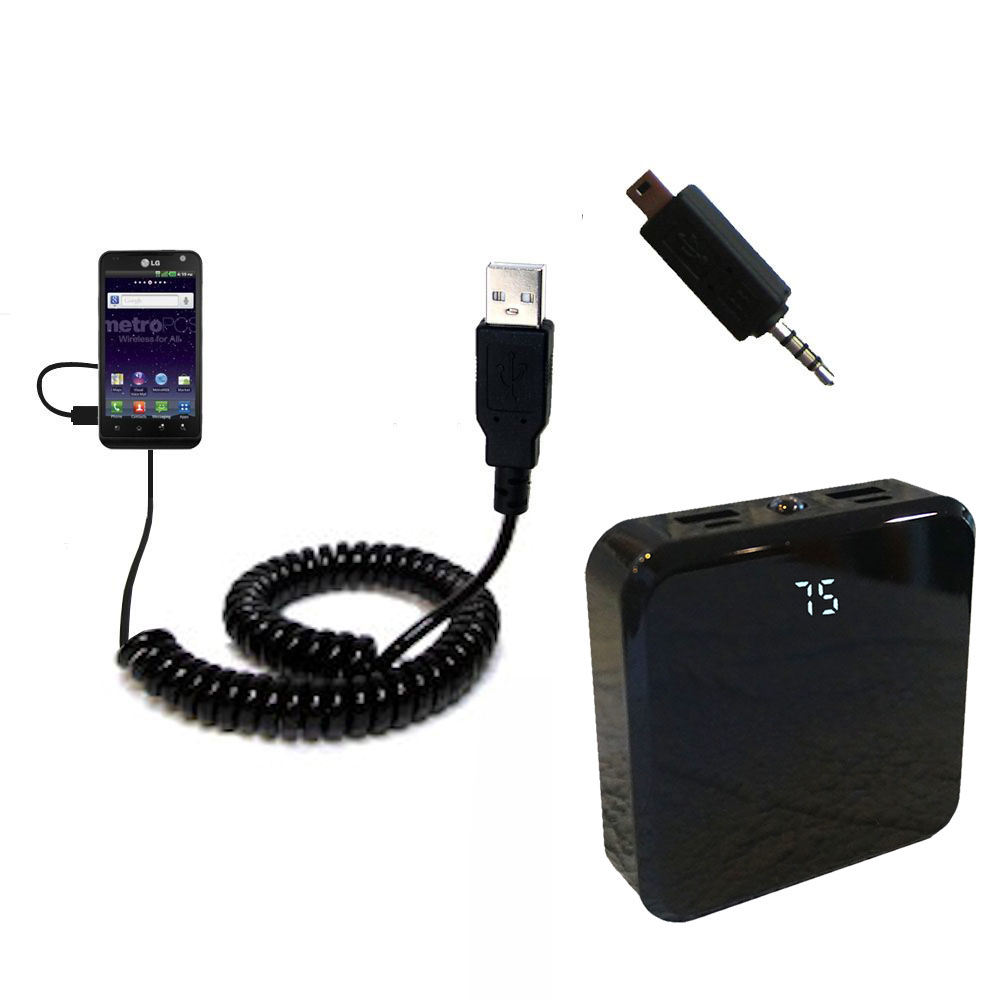 Rechargeable Pack Charger compatible with the LG Connect 4G / MS840