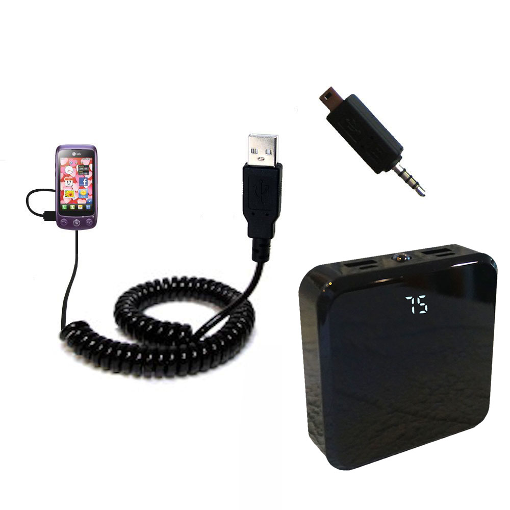 Rechargeable Pack Charger compatible with the LG Cookie Plus