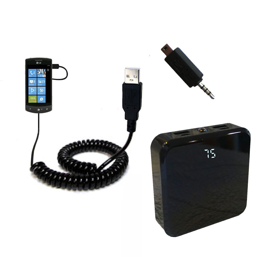 Rechargeable Pack Charger compatible with the LG E900h