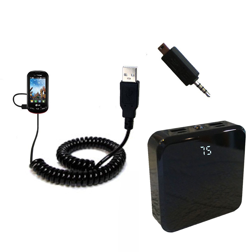 Rechargeable Pack Charger compatible with the LG Extravert 1 / 2
