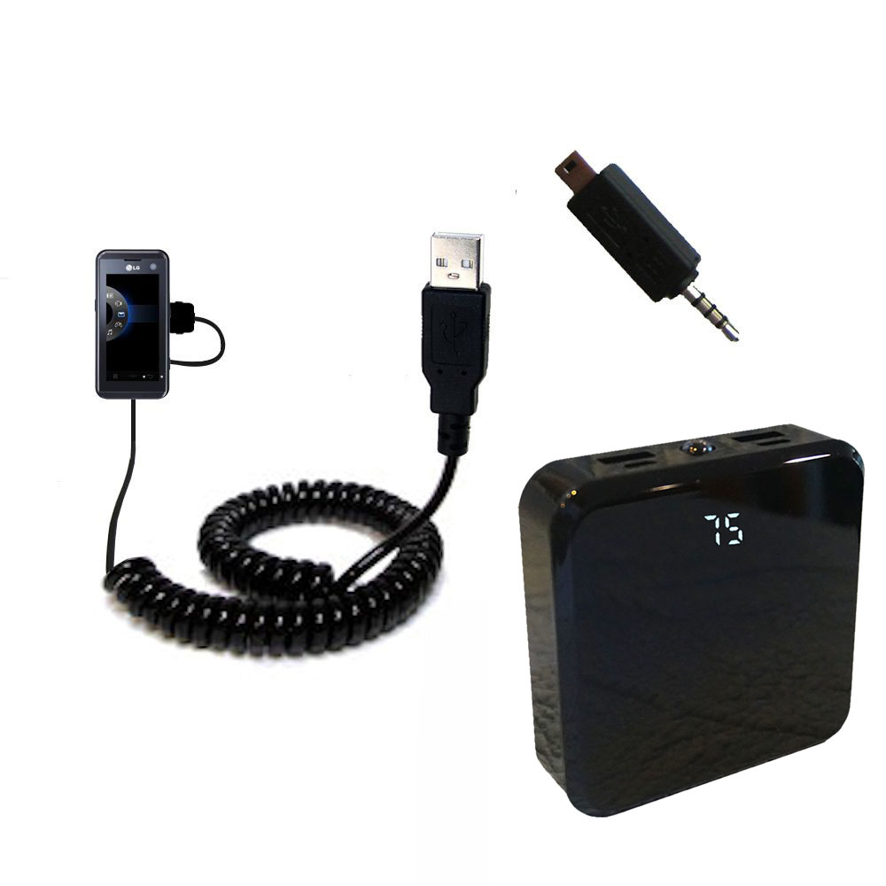 Rechargeable Pack Charger compatible with the LG KF700 / FG-700