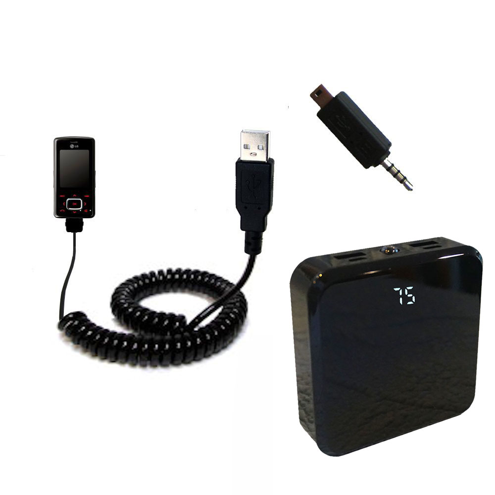 Rechargeable Pack Charger compatible with the LG KG800