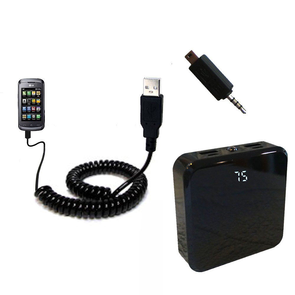 Rechargeable Pack Charger compatible with the LG KM555E