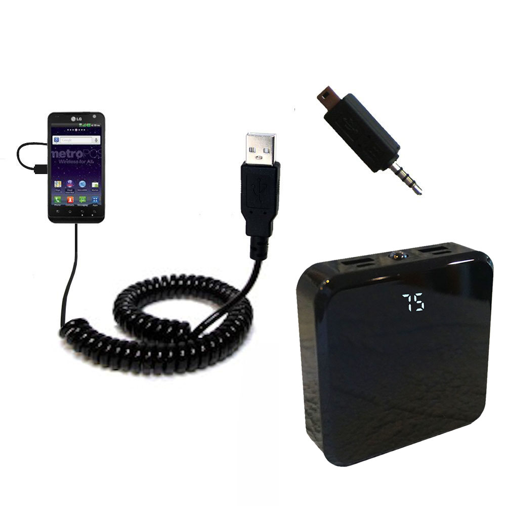 Rechargeable Pack Charger compatible with the LG MS910