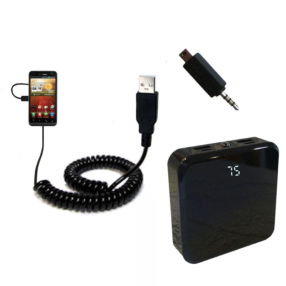 Rechargeable Pack Charger compatible with the LG Revolution