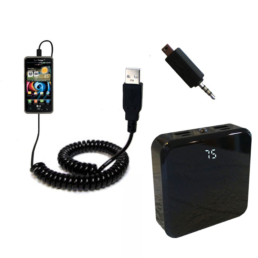 Rechargeable Pack Charger compatible with the LG Spectrum / VS920