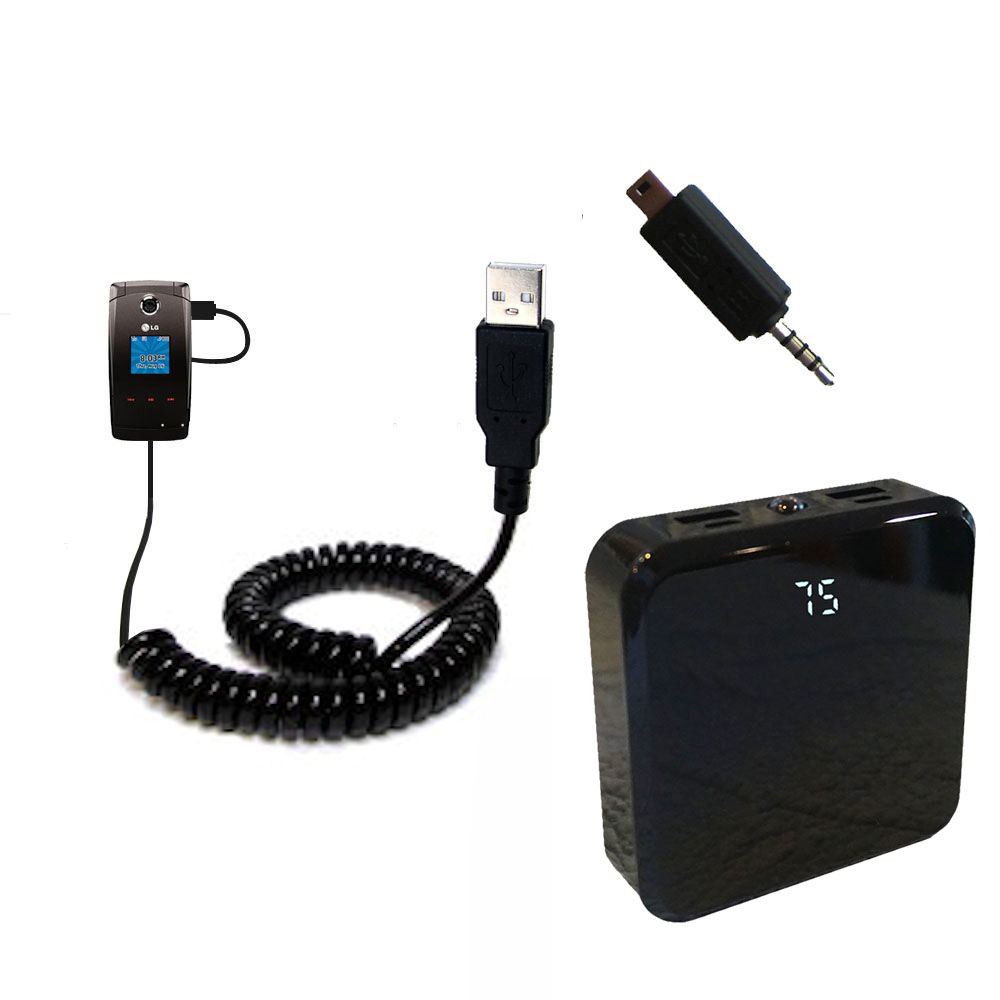 Rechargeable Pack Charger compatible with the LG Wave AX380