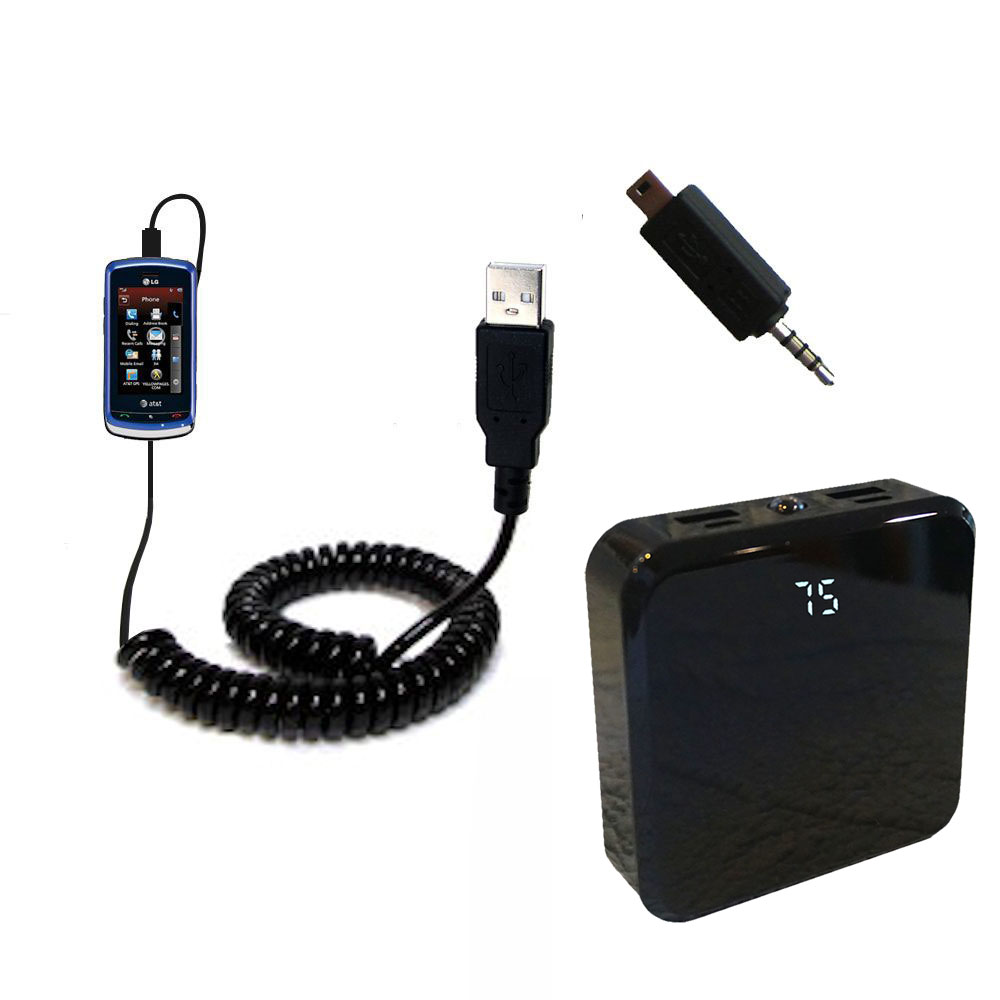Rechargeable Pack Charger compatible with the LG Xenon GR500