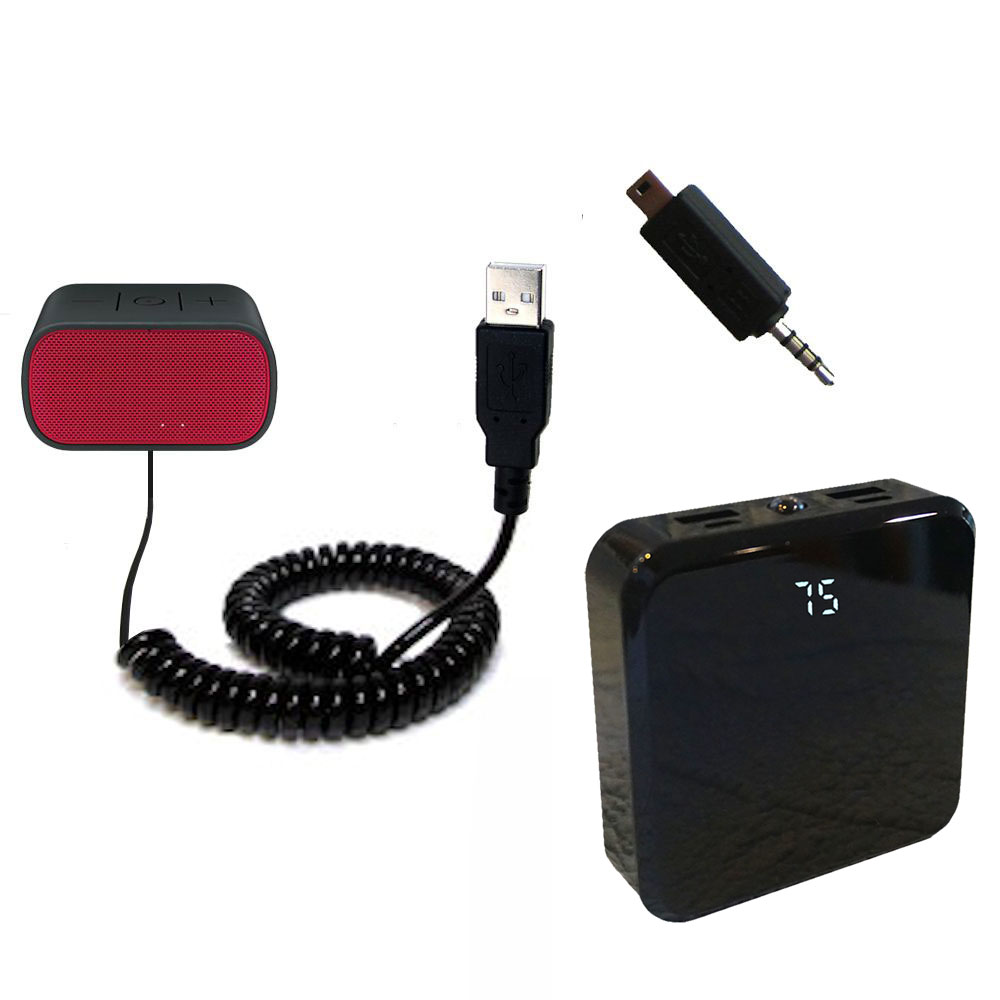 Rechargeable Pack Charger compatible with the Logitech UE Mobile Boombox