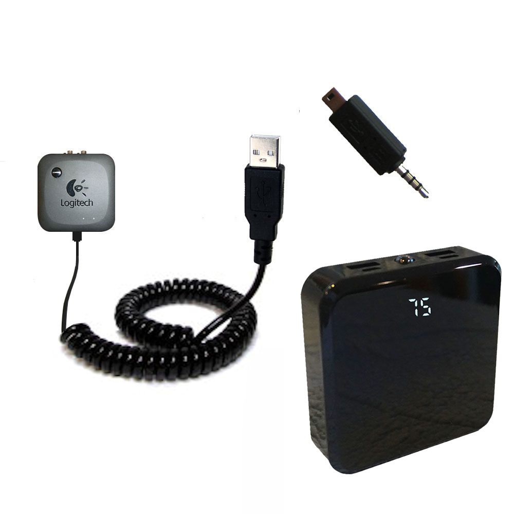 Rechargeable Pack Charger compatible with the Logitech Wireless Speaker Adapter