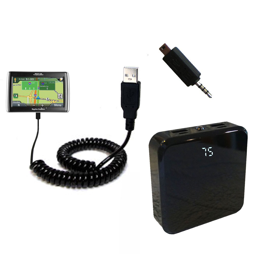 Rechargeable Pack Charger compatible with the Magellan Roadmate 1440