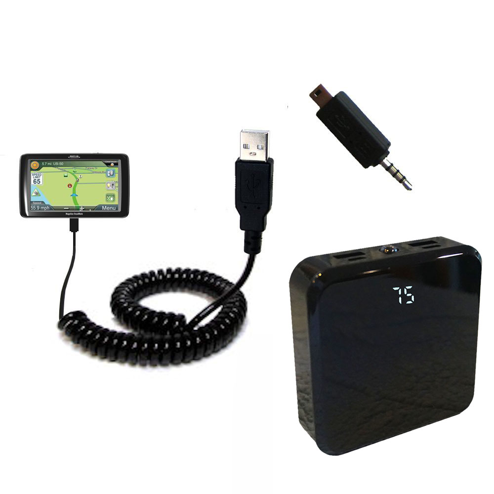 Rechargeable Pack Charger compatible with the Magellan Roadmate 1700 1700LM