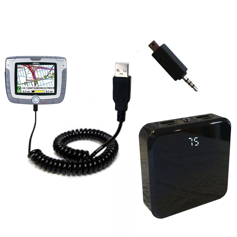 Rechargeable Pack Charger compatible with the Magellan Roadmate 6000T