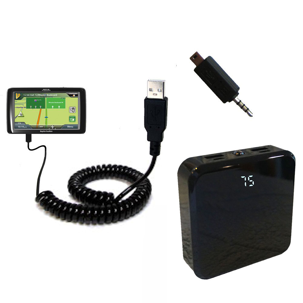 Rechargeable Pack Charger compatible with the Magellan Roadmate 9020T