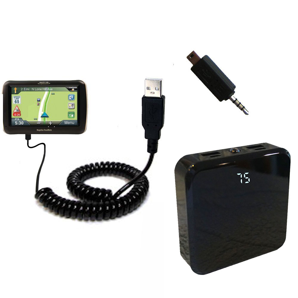 Rechargeable Pack Charger compatible with the Magellan Roadmate Commercial 9270T-