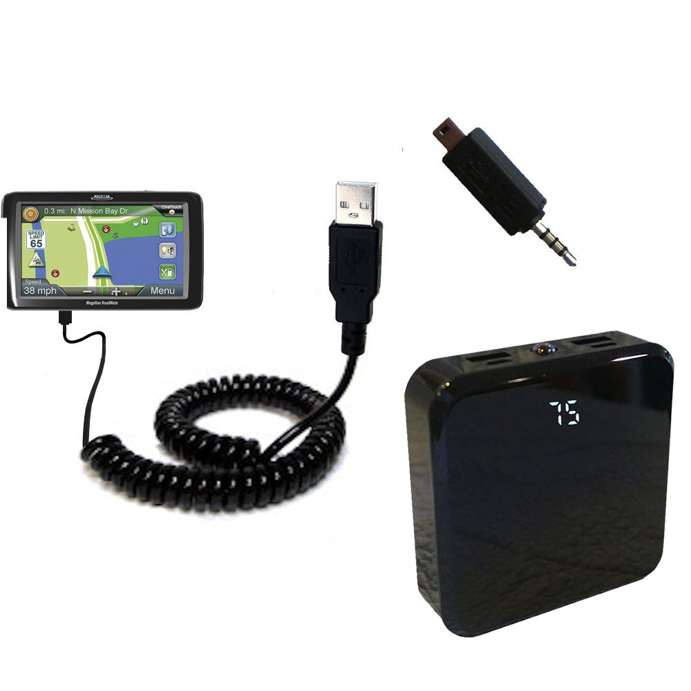 Rechargeable Pack Charger compatible with the Magellan Roadmate RV9145-LM