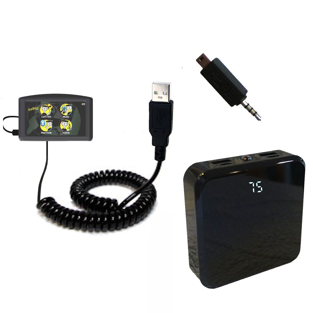 Rechargeable Pack Charger compatible with the Maylong FD-435 GPS For Dummies