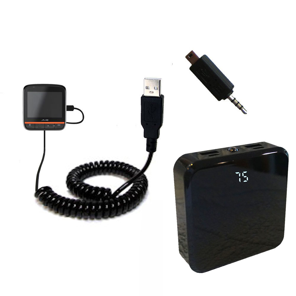 Rechargeable Pack Charger compatible with the Mio MiVue 358 / 388