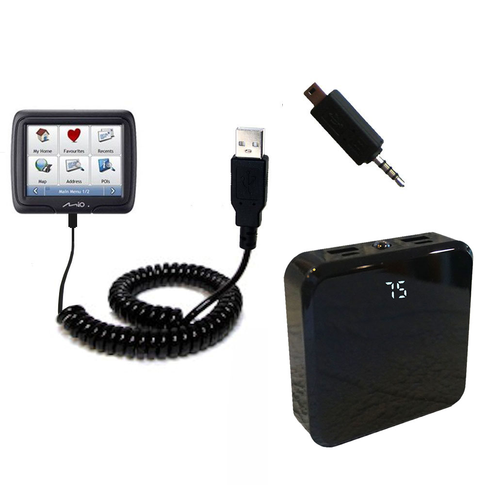 Rechargeable Pack Charger compatible with the Mio Moov R303