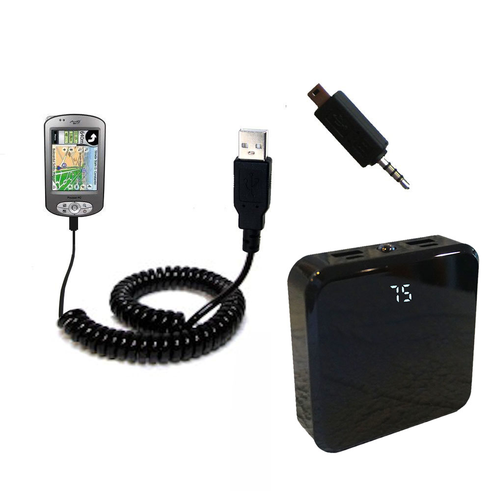 Rechargeable Pack Charger compatible with the Mio P350
