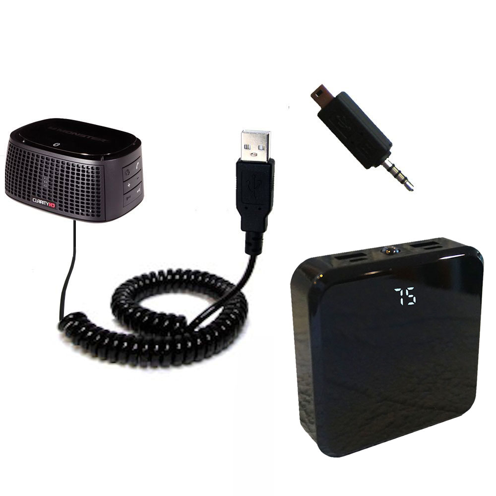 Rechargeable Pack Charger compatible with the Monster ClarityHD BT100