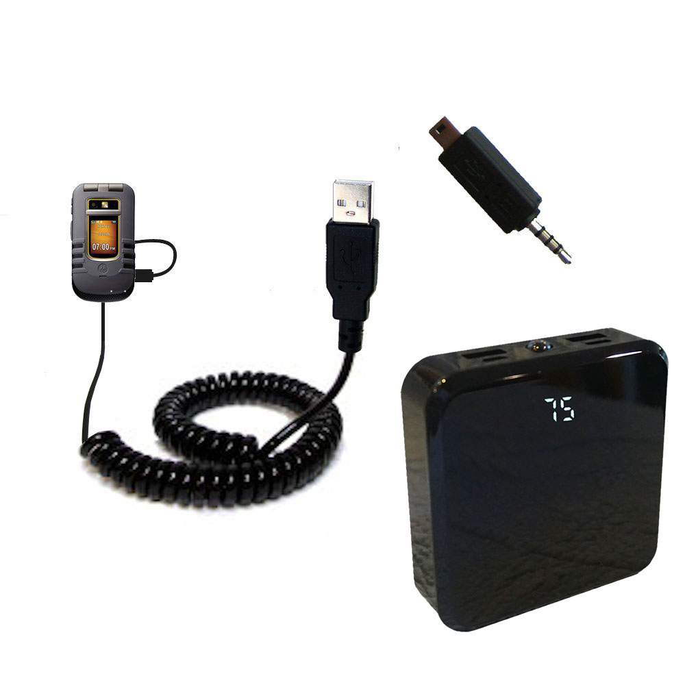 Rechargeable Pack Charger compatible with the Motorola Brute i680