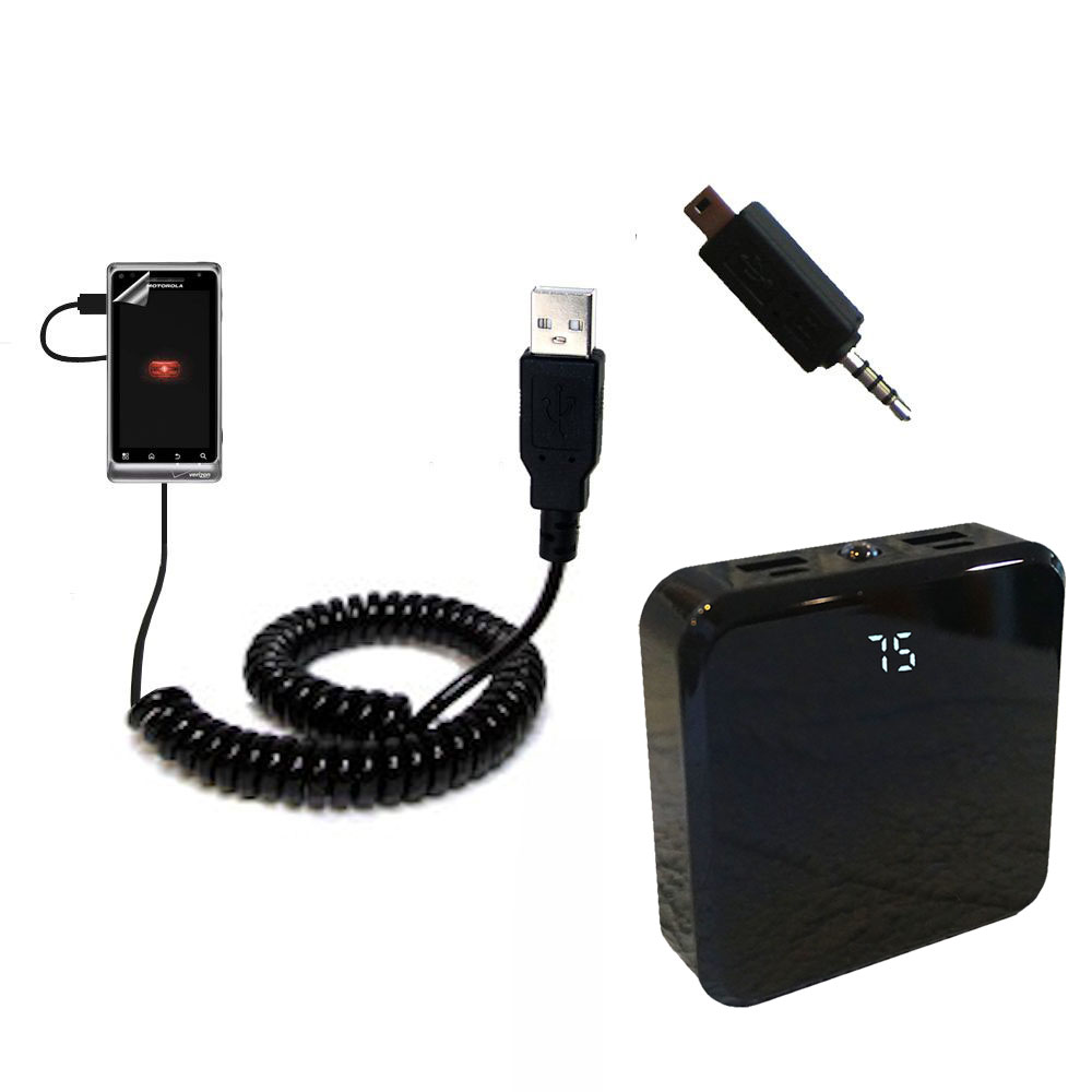 Rechargeable Pack Charger compatible with the Motorola Droid 2 A955