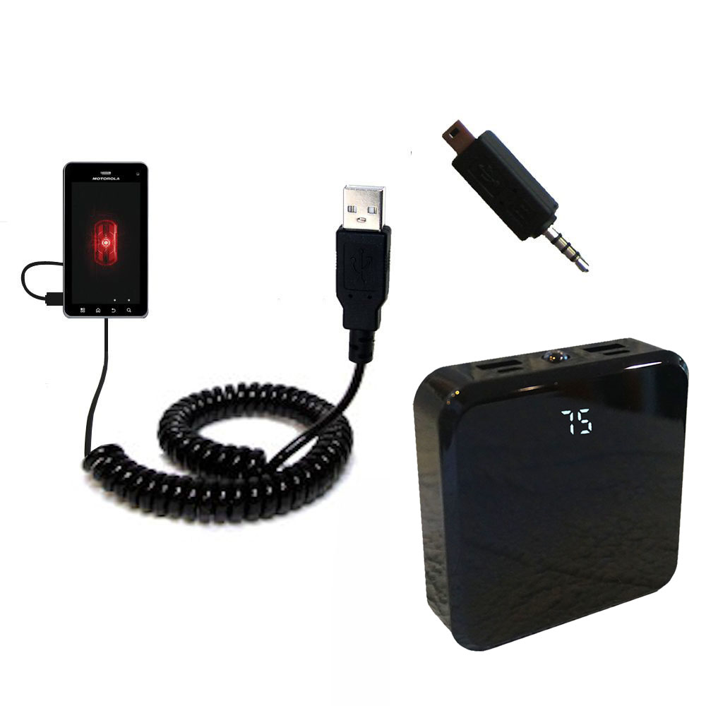 Rechargeable Pack Charger compatible with the Motorola DROID 3